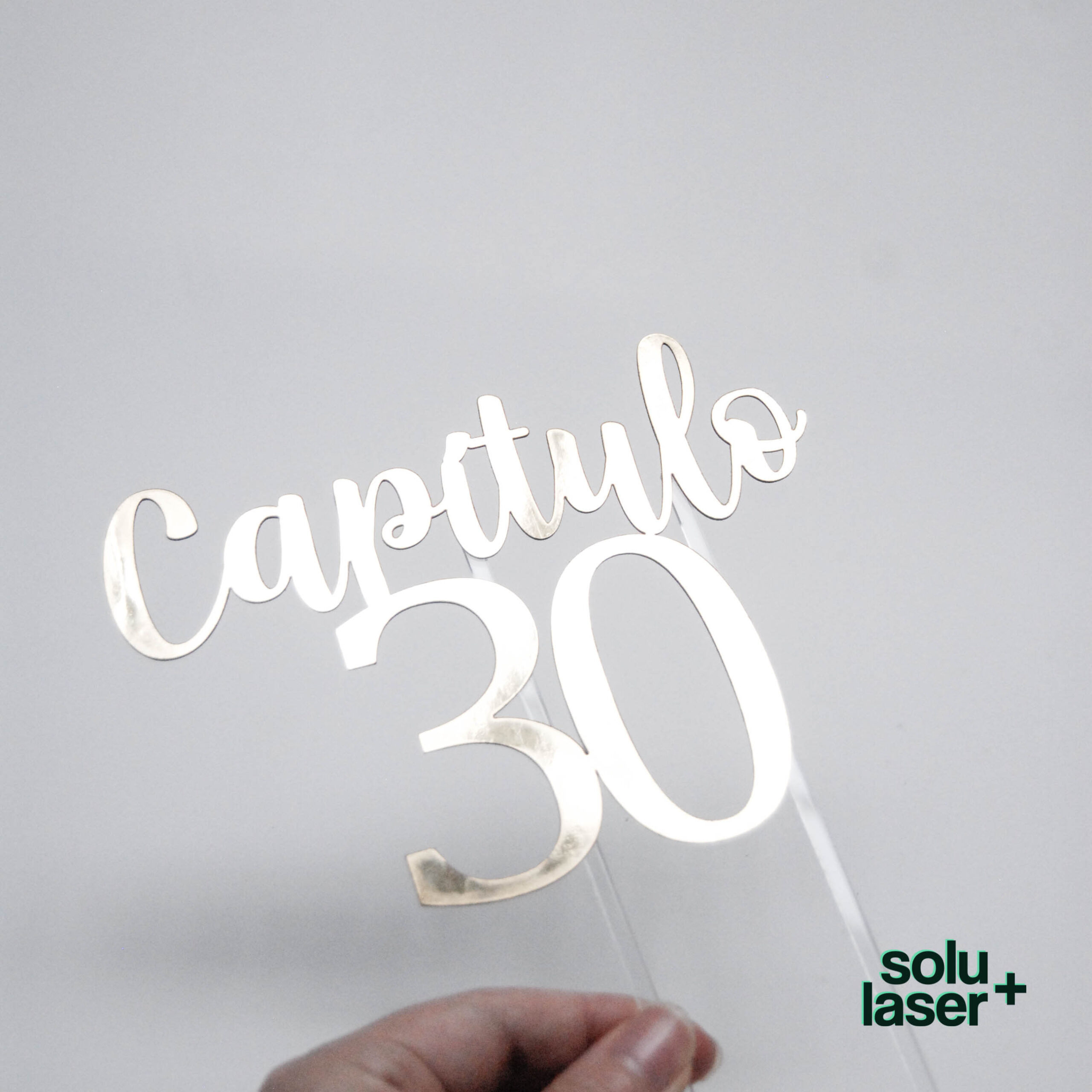 Cake topper en cartulina